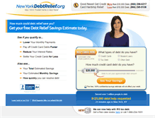 Tablet Screenshot of newyorkdebtrelief.org